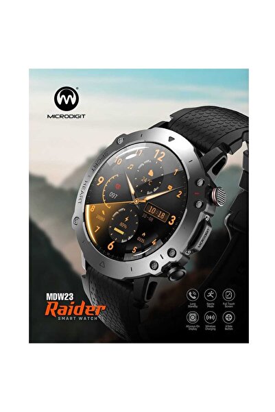 Microdigit MDW23 Smart Watch with Full Touch Screen, Heart Rate Monitoring and Bluetooth Connectivity