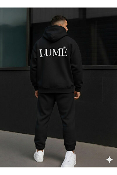 AFROGİYİM Σετ αθλητικής φόρμας Unisex με στάμπα Lume