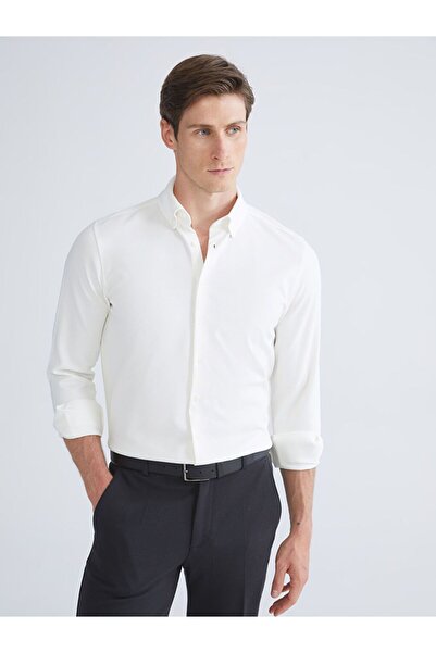LC Waikiki Ανδρικό μακρυμάνικο πουκάμισο SOUTHBLUE Slim Fit
