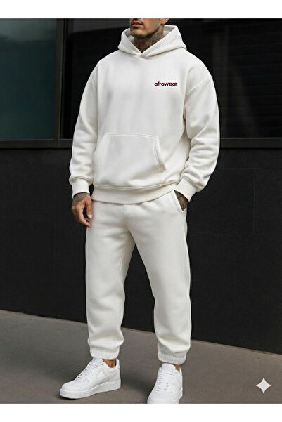 AFROGİYİM Σετ αθλητικής φόρμας Unisex με στάμπα Afrowear