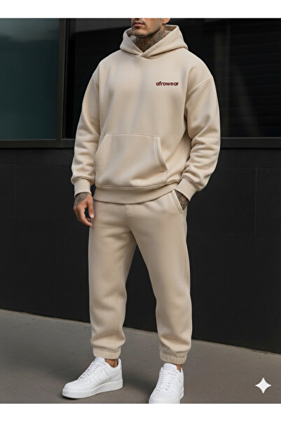 AFROGİYİM Σετ αθλητικής φόρμας Unisex με στάμπα Afrowear