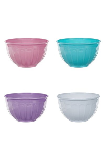 SHOPIENS Set 4 boluri rotunde din plastic Shopiens®, pentru servirea inghetat...