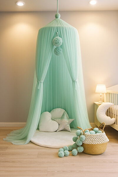 Bila Baby STQUEEN PLUS MİNT TÜL CİBİNLİK SİNEKLİK GÖLGELİK