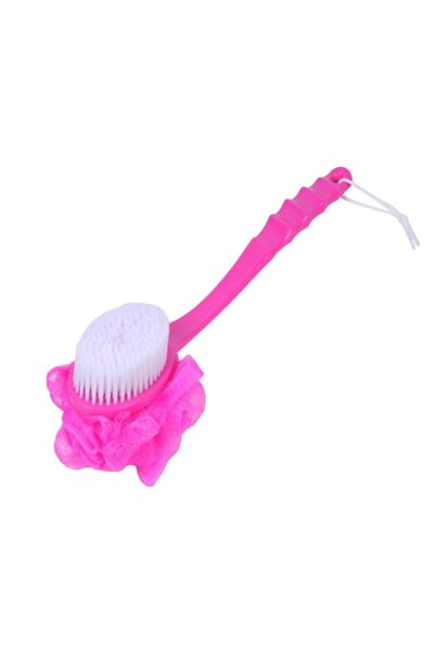 TOPI TOY Perie de baie, maner de lemn, cu burete, pentru curatare, exfoliere,...