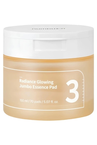 Numbuzin No.3 Radiance Glowing Jumbo Essence Pad 150 ml 70 buc - Dischete ton...