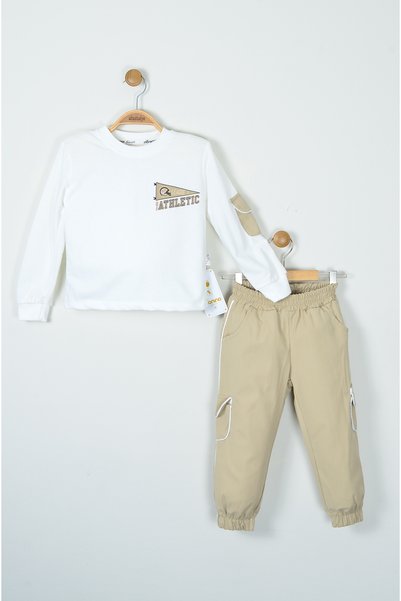 Z B Bebe Athletic Printed 3-Piece Sweatshirt, Pants, Bag Boys' Set (Ages 2-5)