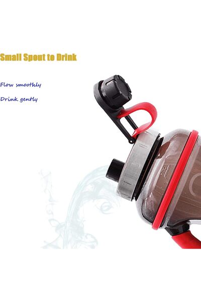 OEM Sticla pentru sportivi, cu maner din cauciuc moale, fara BPA, capac etans din inox, 2.2 litri, culoa