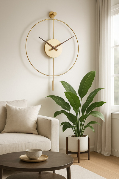 Wallover Design Tiktok Premium – Geniş Göbek Gold Pleksili/Ceviz Akrep Yelkov...