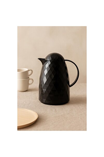 HSDemirci 1 Liter Acrylic Black Tea Thermos Keeps Hot for 12 Hours and Cold for 24 Hours