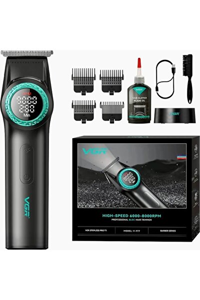 VGR V-977 Professional Hair & Beard Trimmer | Brushless Motor & DLC Blade