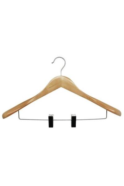 SHOPIENS Cuier Shopiens® cu cleme pentru fuste, din lemn, L 45 cm,