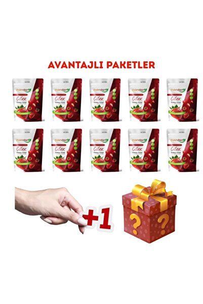 Dalindany Dondurularak Kurutulmuş Meyve 10'lu Çilek Paketi