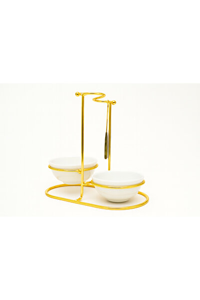 ALMASA Ceramic double serving spoon holder