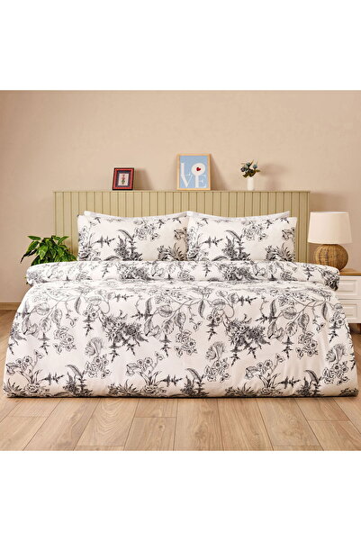 MATMEL طقم غطاء لحاف فردي ناعم سهل الكي من نوڤيرا - أنثراسايت