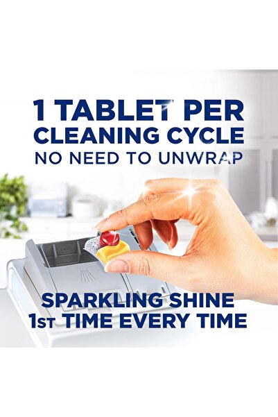 Finish Powerball Quantum Dishwasher Detergent, Lemon Sparkle Scent, 50 Tabs x 2