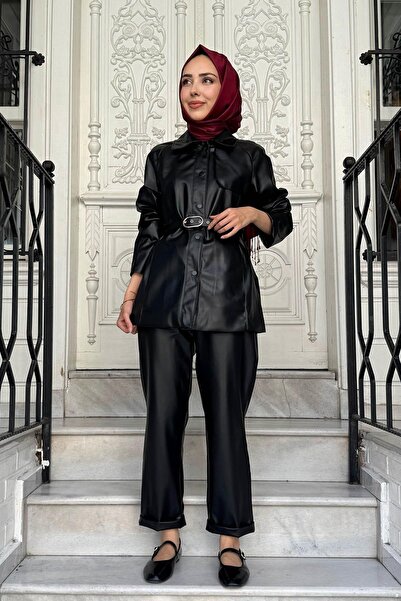 SEÇİL Deri Ceket 10002421110022 Siyah