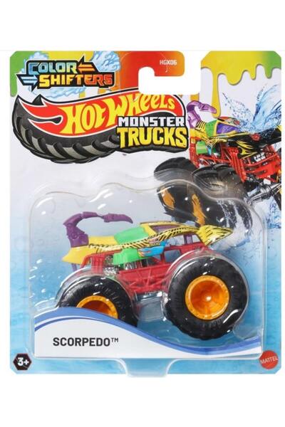 HOT WHEELS سيارات مونستر تراكز متغيرة الألوان سكوربيدو JDV88