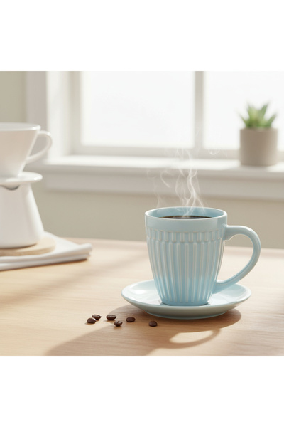 Handmade Seramik Kahve Kupası – Büyük Boy, Sıcak İçecekler İçin, Modern ve Şık Tasarım, Ev & Ofis Kullanımı