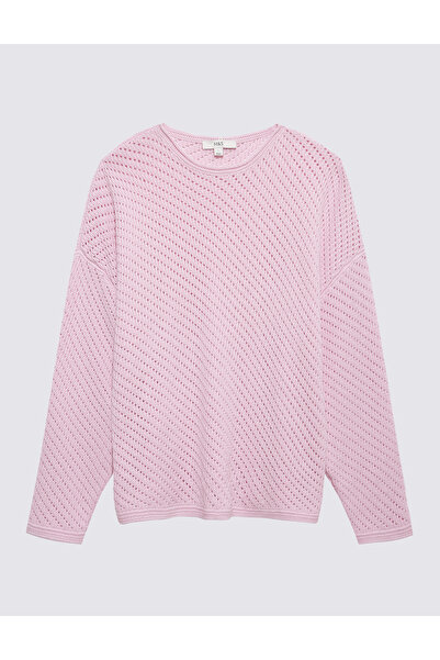 Marks & Spencer Pamuklu Zengin Pointelle Örme Üst