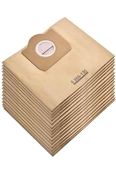 Generic مجموعة من 10 أكياس فلتر ورقية من بريميفاي متوافقة مع كارشر، طراز كارشر WD3 WD3P، أكياس فلتر رطب وجاف