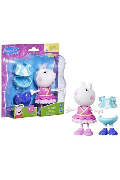 Peppa Pig مجموعة شخصيات سوزي شيب مع ملابس العائلة