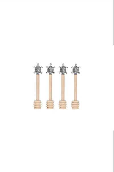 Porland Acacia 4 Piece Turtle Honey Spoon Set