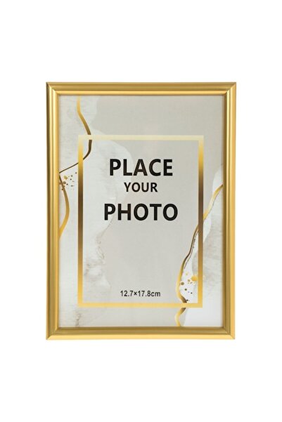 SHOPIENS Ramă foto decorativă aurie Shopiens®, 13 x 18 cm