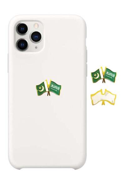 no markte ملصق معدني للجوال بعلمي باكستان والسعودية