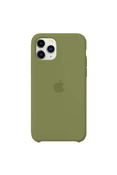 Apple Husa Silicon pentru iPhone 11 Pro Max, Army Green