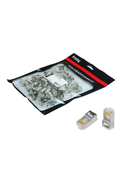 CT STONES Frisby Fnw-Rj4522N Rj45 Ftp Cat6 Metal Connector 100 Pack