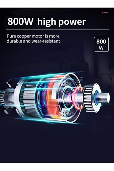 SOKANY Electric Cheese Grater, 800W Electric Slicer Chopper, Multi Grater with 5 Blades Set SK-06029 Black