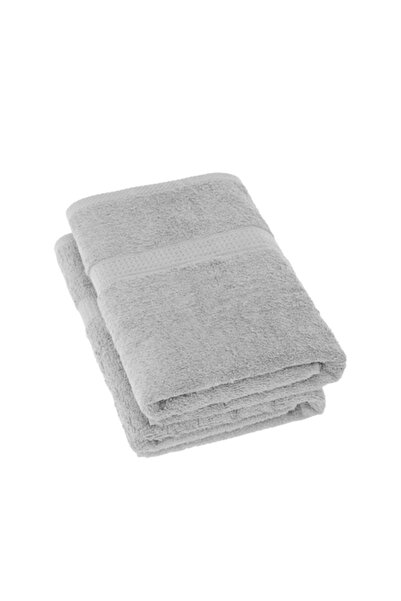 OEM Set 2 prosoape de baie, bumbac, gri, 70 x 140 cm