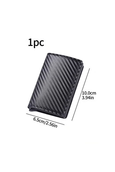 Fstyle Men's Aluminum Alloy Anti-Theft Magnetic Coin Purse Wallet 1pc