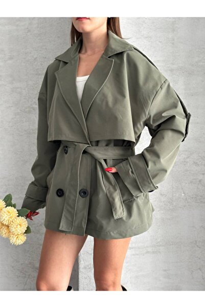 GM Butikk سترة نسائية كبيرة الحجم بأزرار مزدوجة من New Season ZR، سترة نسائية...