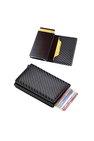 Fstyle Men's Aluminum Alloy Anti-Theft Magnetic Coin Purse Wallet 1pc