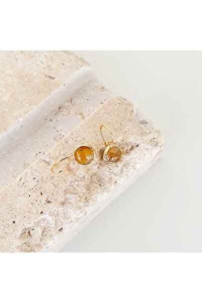 Vesce Atelier Incanto Yellow Natural Stone Earrings