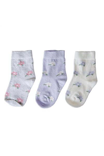 ebebek Hello Baby HelloBaby Kız Bebek 3lü Soket Çorap