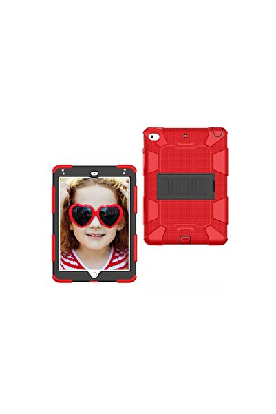 SOHO Protective case for Apple iPad Mini 6 (2021), with kickstand, silicone, Red-Black