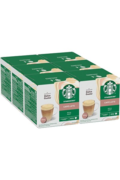 Starbucks Caffè Latte by Nescafé Dolce Gusto Pack of 6