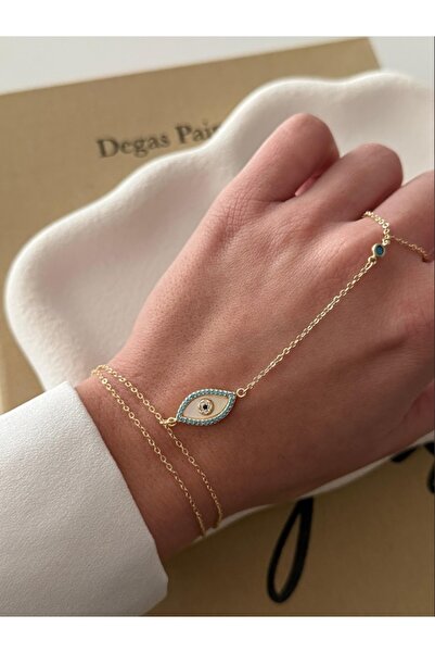 naaksesuar Gold Colored Imported Special Series Eye Detail Shahmeran