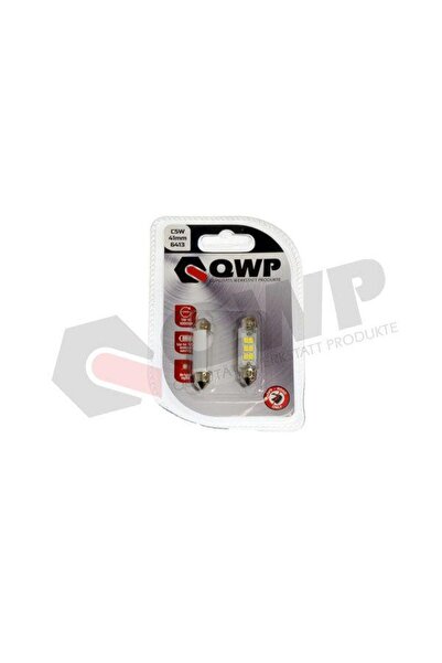 QWP Set de 2 becuri LED SV8,5-8, 12V, 0,6W, 41mm, C5W, alb (ambalaj blister) WBL C5W 41mm 12V