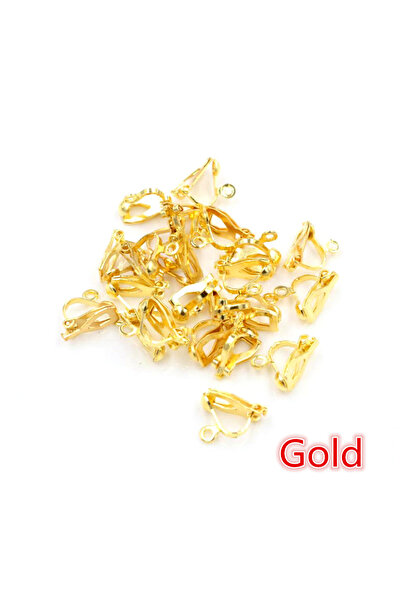 Choice مشبك أذن مطلي بالذهب 12 × 5 مم، 50 قطعة، عالي الجودة، 6 ألوان، مصنوع ي...