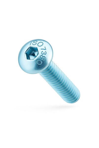 OEM Surub cap bombat imbus ISO 7380 10.9 M10x45 otel zincat - cutie 100 buc