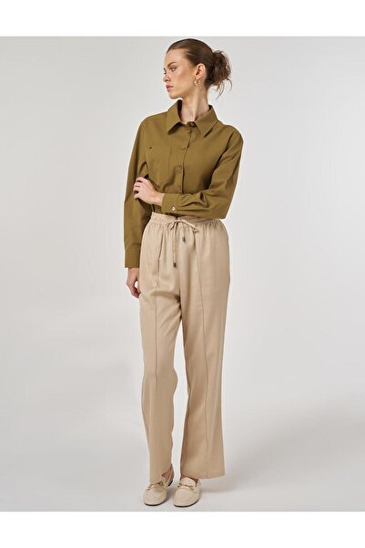 Kayra Бежови панталони с шевове