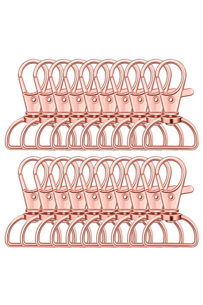 Choice 30PCS Pink 30-Pack Swivel Buckle Strap D-Ring Lanyard Spring Hook Keyc...