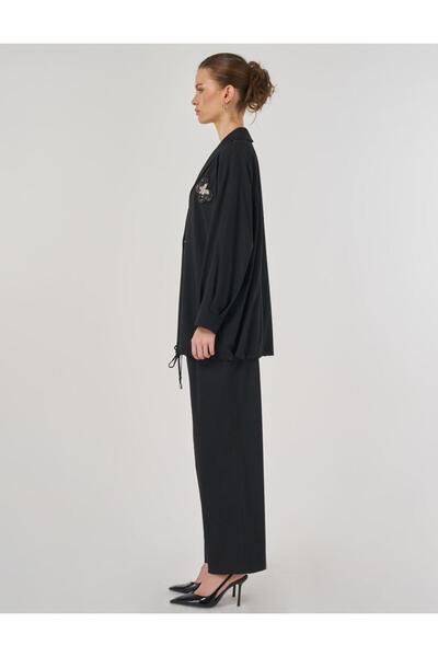 Kayra Relaxed Fit Two-Piece Suit Black