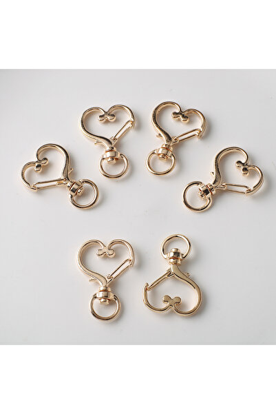 Choice 6 قطع من خطافات تثبيت على شكل قلب من الذهب على شكل نجمة وقلب ومشابك تث...