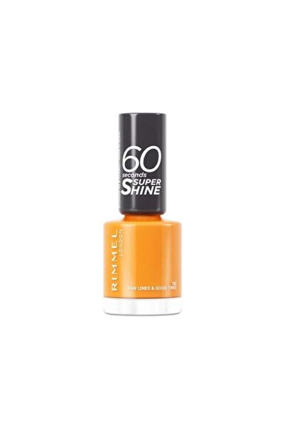 RIMMEL LONDON طلاء أظافر لامع للغاية لمدة 60 ثانية - 151 خطوط تان وأوقات سعيد...