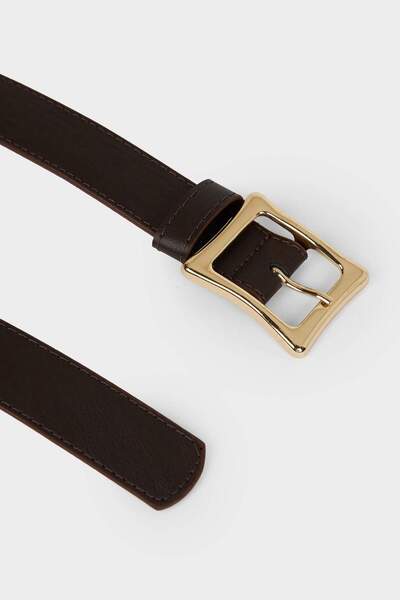 DeFacto Kadın Suni Deri Jean Kemeri G0597AXNS