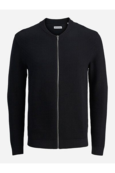 Jack & Jones JJOTTO Full-Zip Textured Knit Cardigan